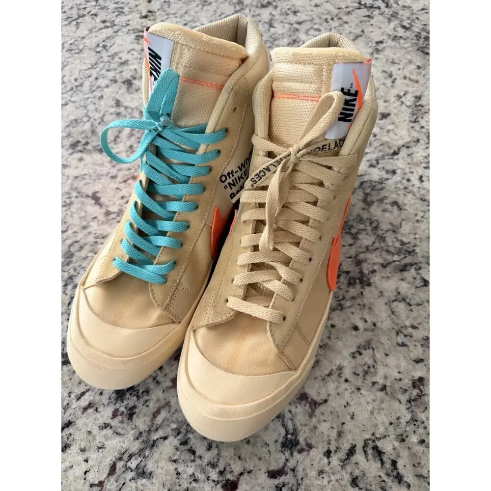Nike Blazer Mid Off-White All Hallow's Eve AA3832-700 Size 14M